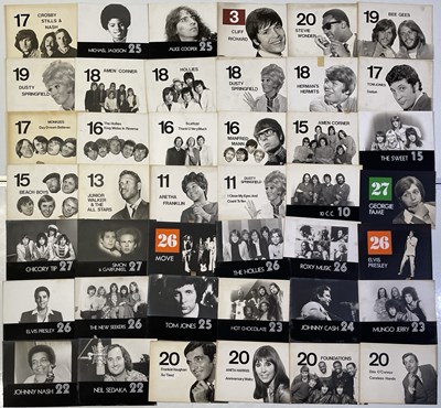 Lot 87 - TOP OF THE POPS - LARGE COLLECTION OF ORIGINAL CAMERA BOARDS.