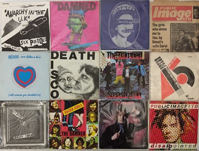 Lot 1217 - PUNK 7" PACK: SEX PISTOLS, DAMNED, BUZZCOCKS, PIL & GENERATION X