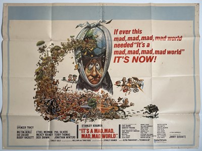 Lot 94 - STANLEY KRAMER - IT'S A MAD, MAD, MAD, MAD WORLD (1963) UK QUAD POSTER.