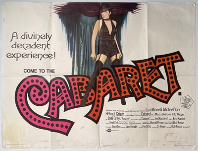 Lot 103 - CABARET (1972) ORIGINAL UK QUAD FILM POSTER.