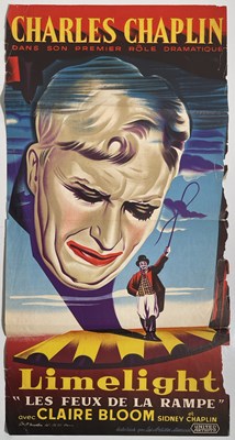 Lot 105 - CHARLES CHAPLIN - LIMELIGHT (1952) - ORIGINAL FRENCH FILM POSTER.
