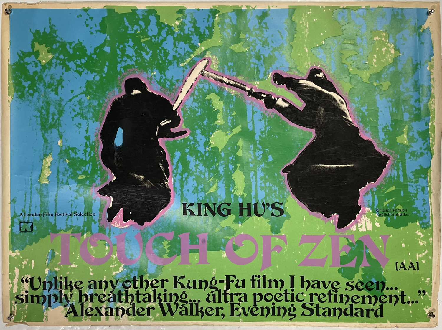 Lot 108 - TOUCH OF ZEN (1971) - ORIGINAL UK QUAD POSTER.