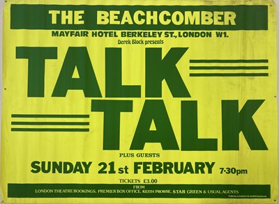 Lot 328 - TALK TALK CONCERT POSTER.