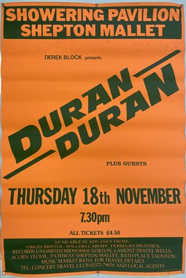 Lot 329 - DURAN DURAN CONCERT POSTER.