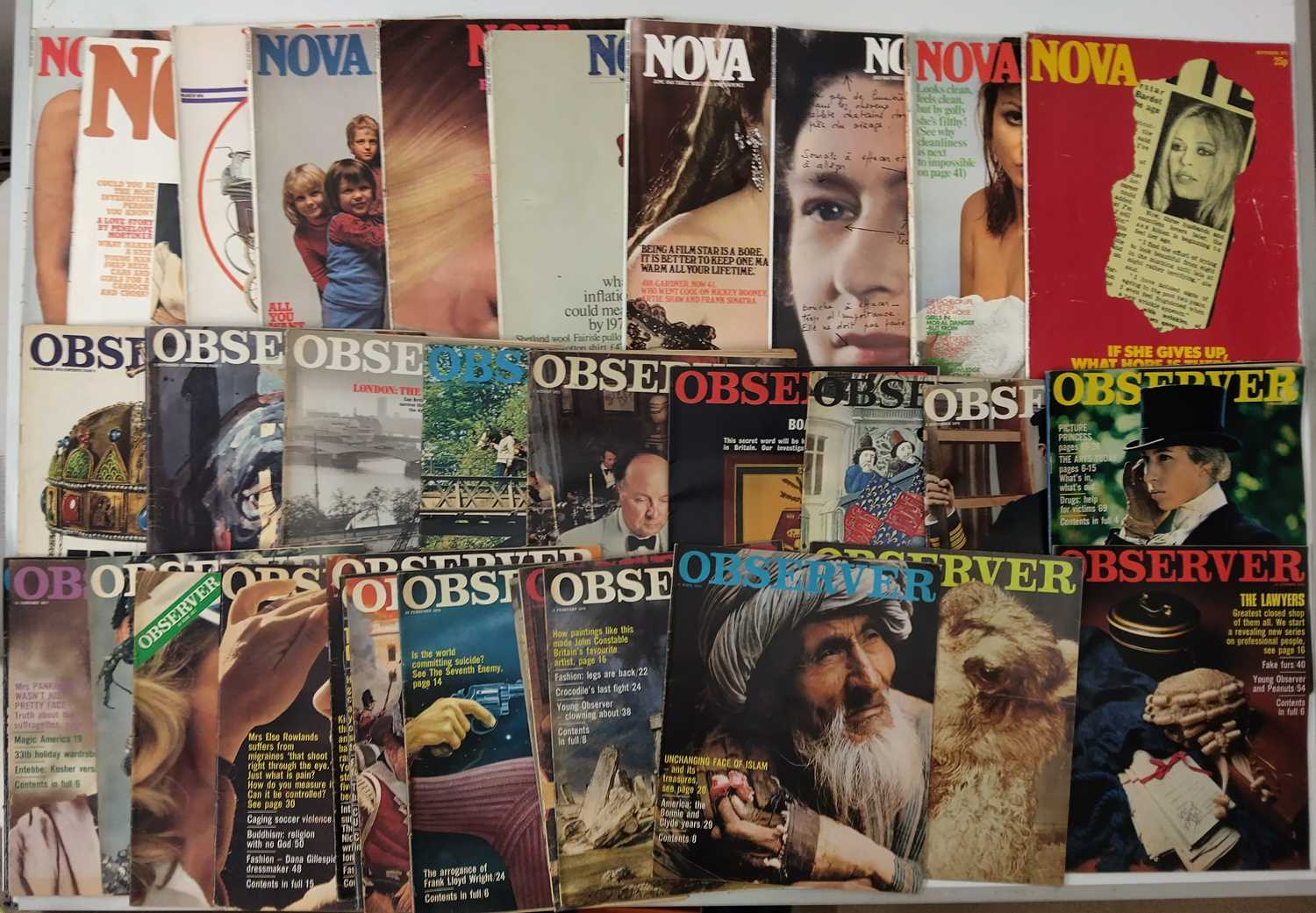 Lot 25 - VINTAGE OBSERVER / NOVA / STAR WARS MAGAZINES.