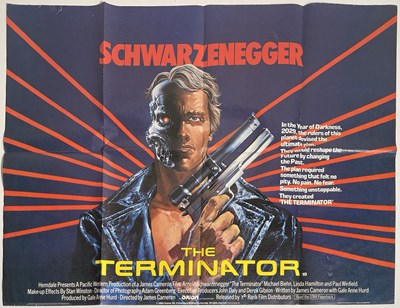 Lot 113 - THE TERMINATOR (1984) ORIGINAL UK QUAD POSTER.