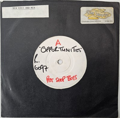 Lot 343 - PET SHOP BOYS - OPPORTUNITIES/ IN THE NIGHT 7" (UK TEST PRESSING - PARLOPHONE - R6097)