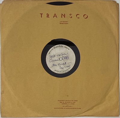 Lot 345 - DON RENDELL/ IAN CARR/ NEIL ARDLEY - GREEK VARIATIONS LP (SIDE 2 - SINGLE-SIDED ACETATE - EMIDISC)