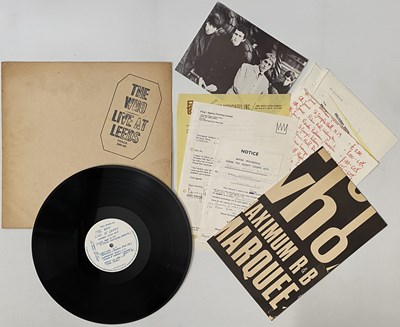Lot 350 - THE WHO - LIVE AT LEEDS LP (COMPLETE 1ST UK BLACK TEXT PRESSING - TRACK 2406 001)