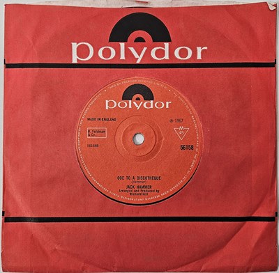 Lot 356 - JACK HAMMER - ODE TO A DISCOTHEQUE 7" (UK MOD - POLYDOR - 56158)