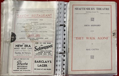 Lot 12 - VINTAGE / EARLY 20TH-CENTURY THEATRE PROGRAMMES AND MEMORABILIA.