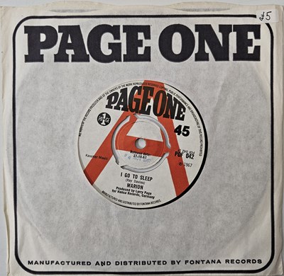 Lot 370 - MARION - I GO TO SLEEP/ ABYSSINIAN SECRET 7" (UK PAGE ONE DEMO - POD 042)