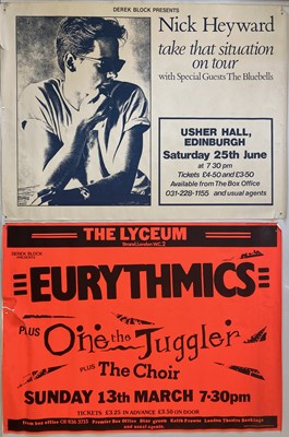 Lot 344 - 1980S CONCERT POSTERS INC EURYTHMICS.