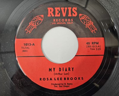 Lot 44 - ROSA LEE BROOKS - MY DIARY/ UTEE 7" (US ORIGINAL - ARTHUR LEE WRITTEN/ JIMI HENDRIX GUITAR - REVIS 1013)