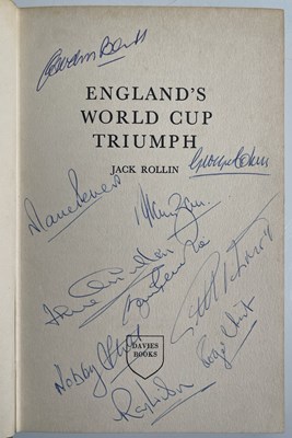 Lot 252 - ENGLAND 1966 BOOK SIGNED BY MUTIPLE SQUAD MEMBERS.
