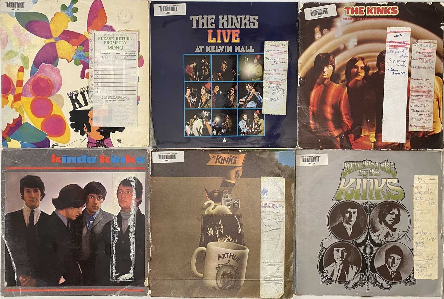 Lot 4 - THE KINKS - LP PACK