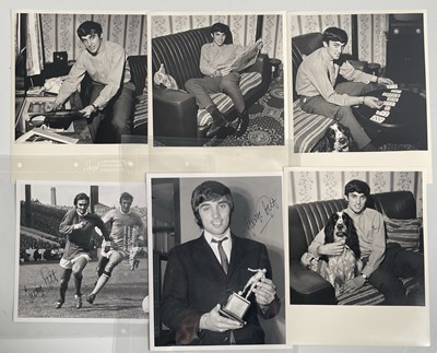 Lot 260 - FOOTBALL MEMORABILIA - MANCHESTER UNITED - GEORGE BEST - SIGNED PHOTOGRAPHS.
