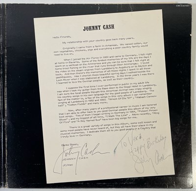 Lot 231 - JOHNNY CASH - SIGNED LP.