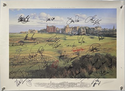 Lot 233 - GOLF MEMORABILIA - MULTI-SIGNED 2002 ST ANDREWS BAXTER PRINT.