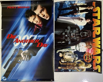 Lot 126 - FILM PROMOTIONAL BANNERS INC STAR WARS / JAMES BOND.