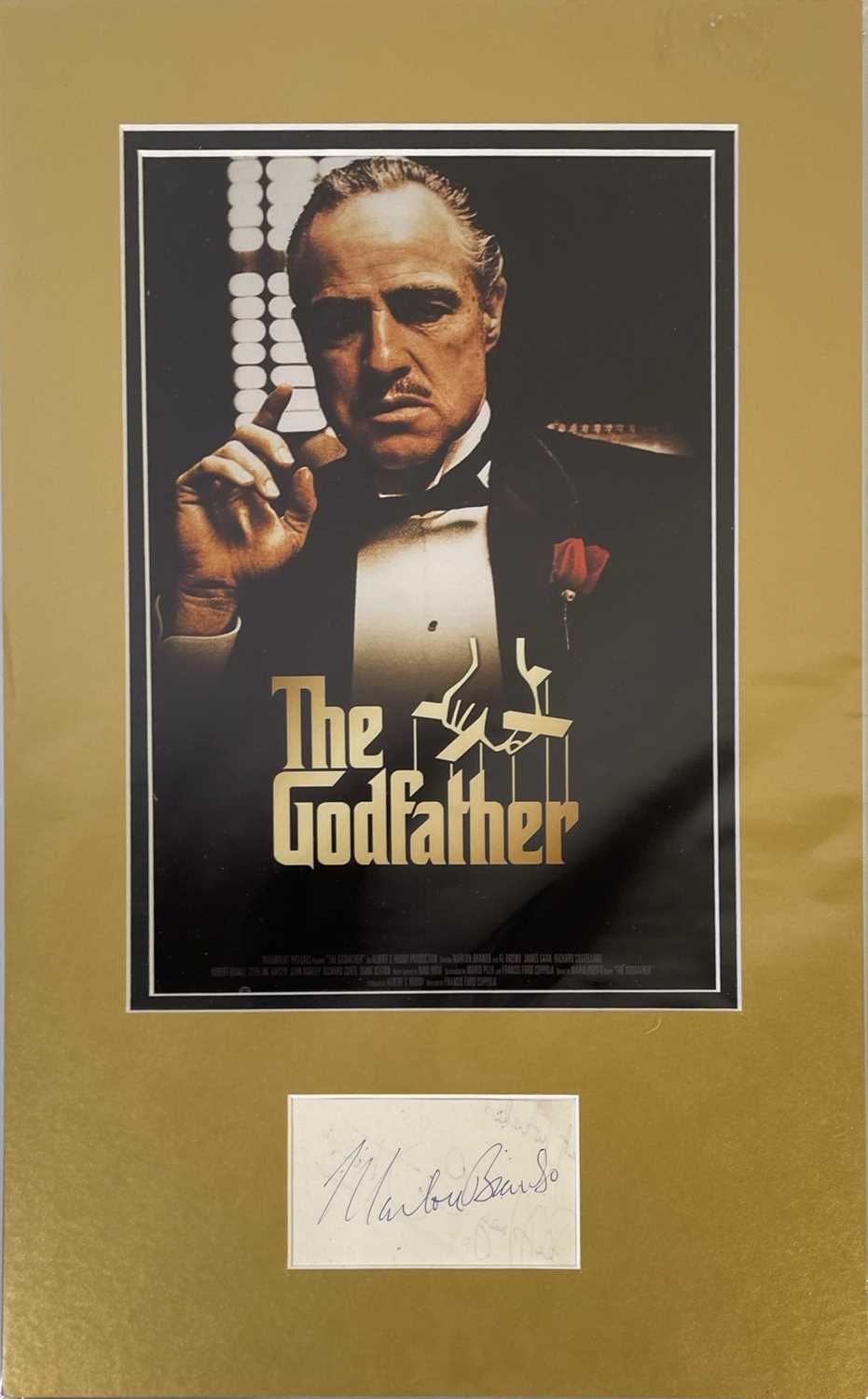 Lot 66 - MARLON BRANDO (1924-2004) SIGNED DISPLAY.