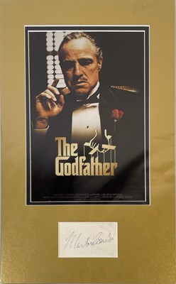 Lot 66 - MARLON BRANDO (1924-2004) SIGNED DISPLAY.