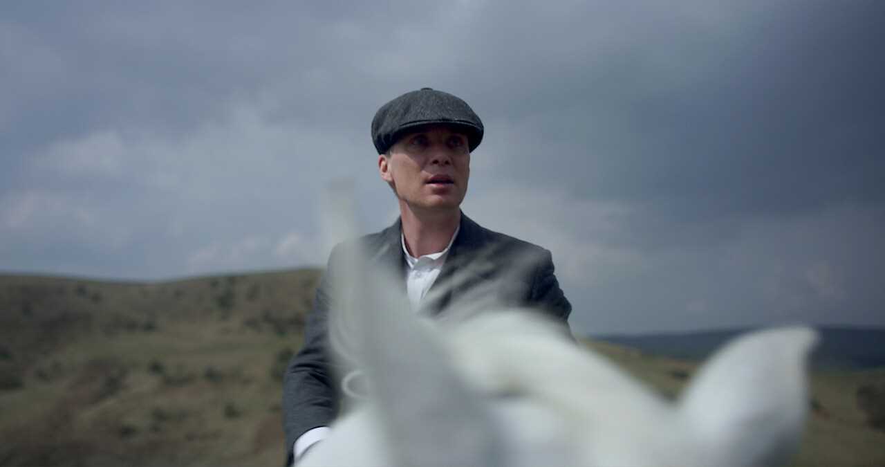 Lot 53 - PEAKY BLINDERS - CILLIAN MURPHY AS TOMMY SHELBY - TOMMY'S SUIT WORN DURING FINAL SCENES OF SERIES SIX.