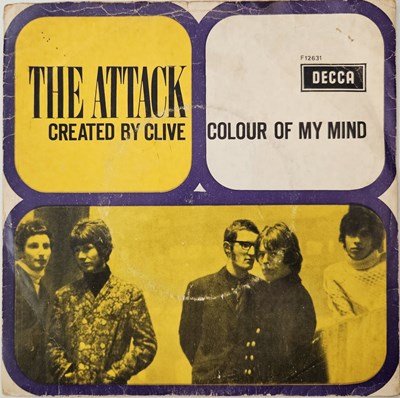 Lot 205 - THE ATTACK - COLOUR OF MY MIND/ CREATED BY CLIVE 7" (UK RECORD/ DUTCH PICTURE SLEEVE -DECCA - F12631)
