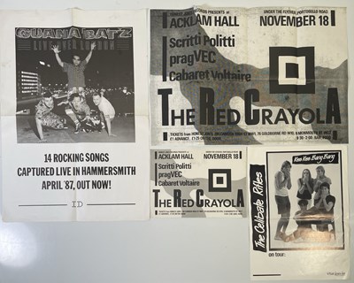 Lot 383 - THE RED KRAYOLA / CABARET VOLTAIRE / SCRITTI POLITTI - ORIGINAL POSTER / HANDBILL FOR 1978 CONCERT.