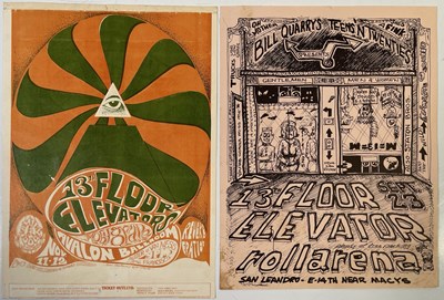 Lot 384 - 13TH FLOOR ELEVATORS - ORIGINAL 1960S US CONCERT HANDBILLS.