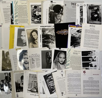 Lot 60 - PRESS KITS / PACKS / PROMOTIONAL PHOTOGRAPHS - LARGE COLLECTION.