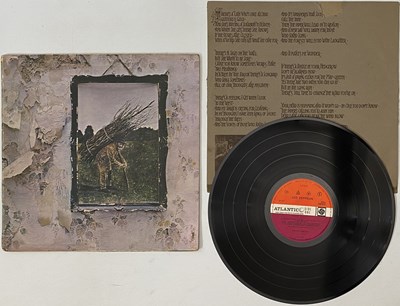 Lot 393 - LED ZEPPELIN - IV LP (UK PLUM/ RED - INVERTED FEATHER - 2401 012)