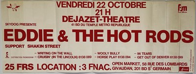 Lot 400 - EDDIE AND THE HOT RODS - FRENCH CONCERT POSTER.