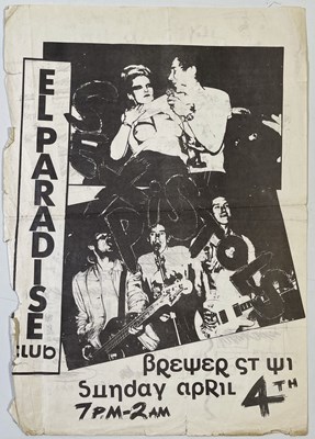 Lot 504 - THE SEX PISTOLS - EL PARADISE CLUB.