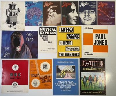 Lot 378 - RARE AND COLLECTABLE 1960S/1970S CONCERT PROGRAMMES INC PINK FLOYD.