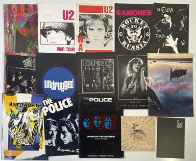 Lot 379 - CONCERT PROGRAMME COLLECTION INC SIGNED U2.