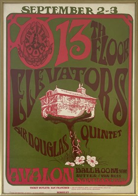 Lot 406 - WEST COAST PSYCHEDELIA - FD-24- 13TH FLOOR ELEVATORS - MOUSE DESIGN.