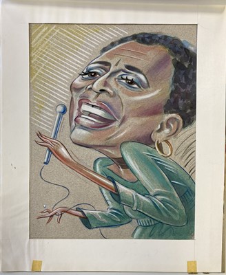 Lot 78 - BUSH HOLLYHEAD - CARMEN MCRAE / PLAYBOY MAGAZINE ORIGINAL WORK.