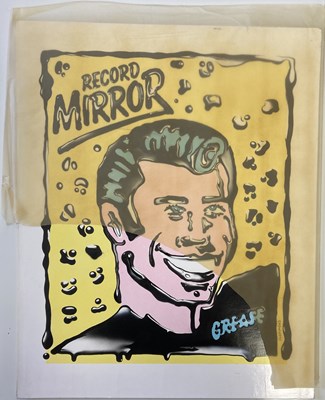 Lot 79 - BUSH HOLLYHEAD ORIGINAL 'JOHN TRAVOLTA' RECORD MIRROR COVER ARTWORK.