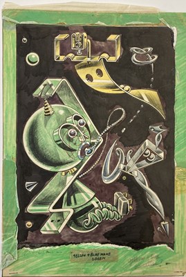 Lot 80 - BUSH HOLLYHEAD FLAMIN' GROOVIES ORIGINAL ARTWORK.