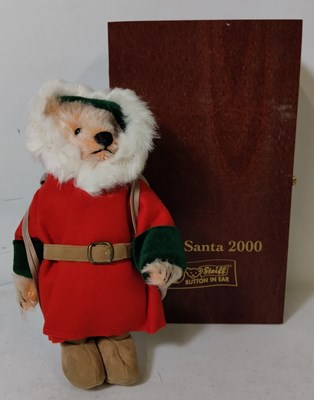 Lot 111 - Steiff Japan Christmas Teddybar Little Santa Japan 2000