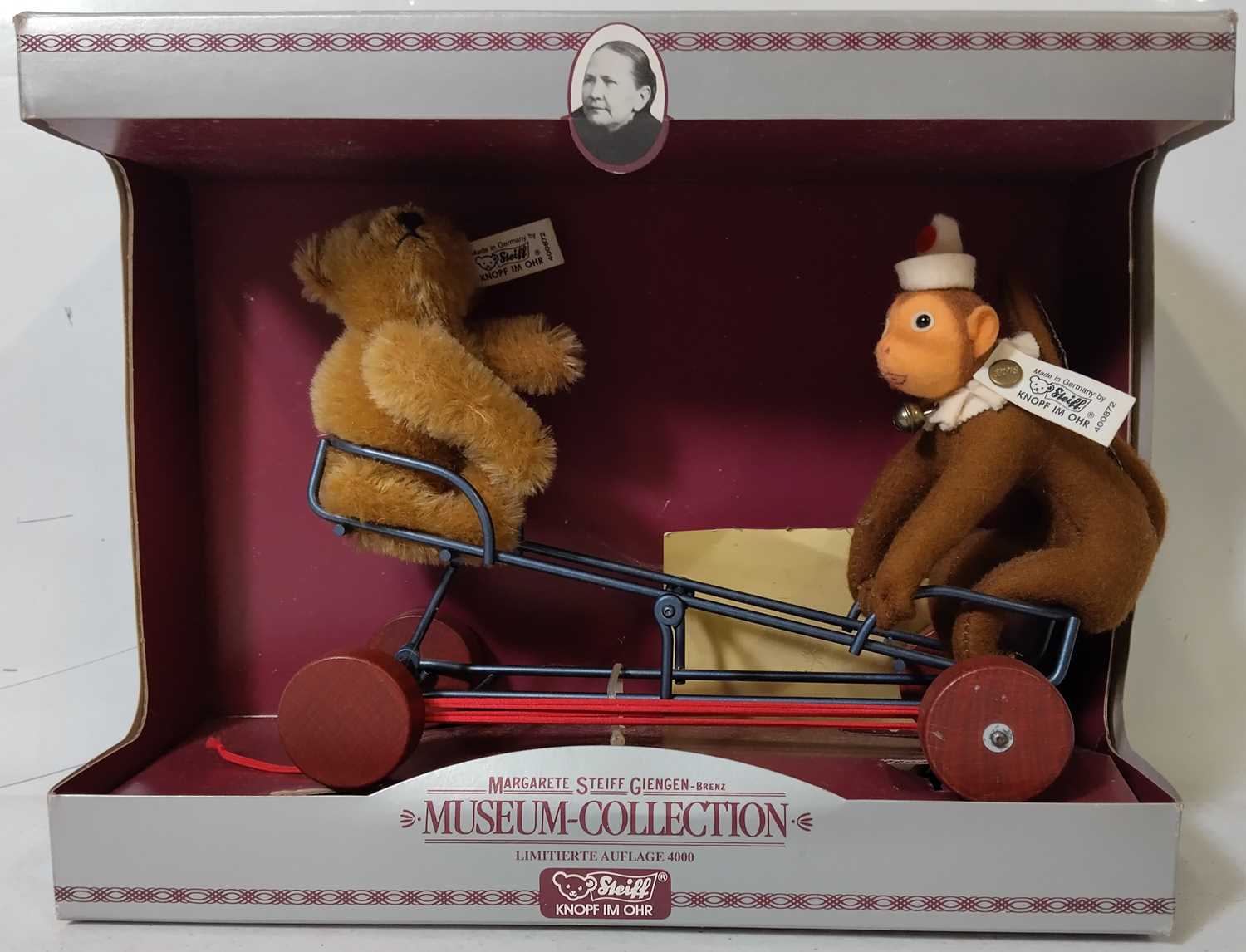 Lot 113 - STEIFF SEESAW VEHICLE WITH MONKEY 1924 - 400872