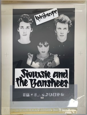 Lot 471 - SIOUXSIE AND THE BANSHEES - ORIGINAL POSTER ARTWORK PROOFS.