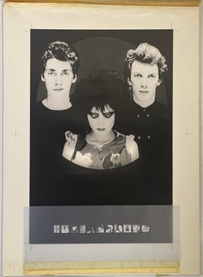 Lot 471 - SIOUXSIE AND THE BANSHEES - ORIGINAL POSTER ARTWORK PROOFS.