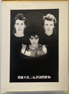 Lot 471 - SIOUXSIE AND THE BANSHEES - ORIGINAL POSTER ARTWORK PROOFS.