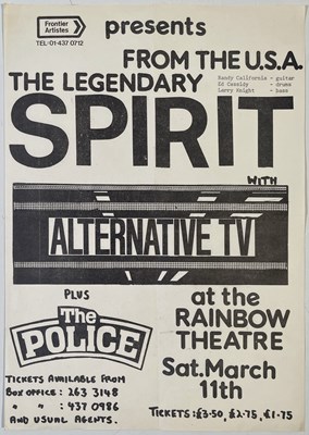 Lot 357 - THE POLICE - 1978 MINI POSTER.
