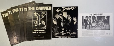 Lot 123 - THE DAMNED - ALBUM POSTER COLLECTION AND NEW ROSE REPRINT.