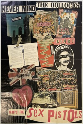 Lot 422 - THE SEX PISTOLS- ORIGINAL NEVER MIND THE BOLLOCKS INSERT POSTER.