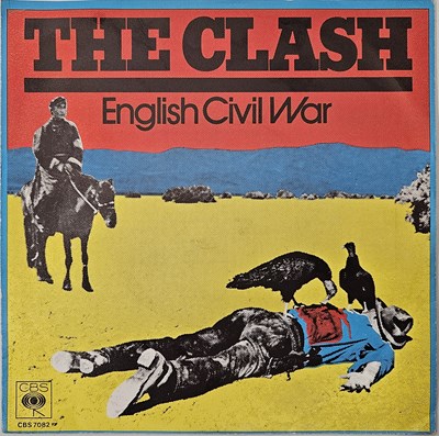 Lot 214 - THE CLASH - ENGLISH CIVIL WAR 7" (CBS S 7082 - GERMAN ORIGINAL PRESSING)