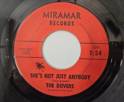 Lot 196 - THE DOVERS - SHE'S NOT JUST ANYBODY 7" (ORIGINAL US COPY - MIRAMAR RECORDS 124)